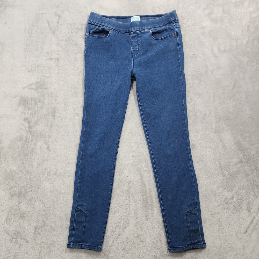 Martha Stewart Jeans Womens M Blue Everyday High Rise Jegging Stretch Denim